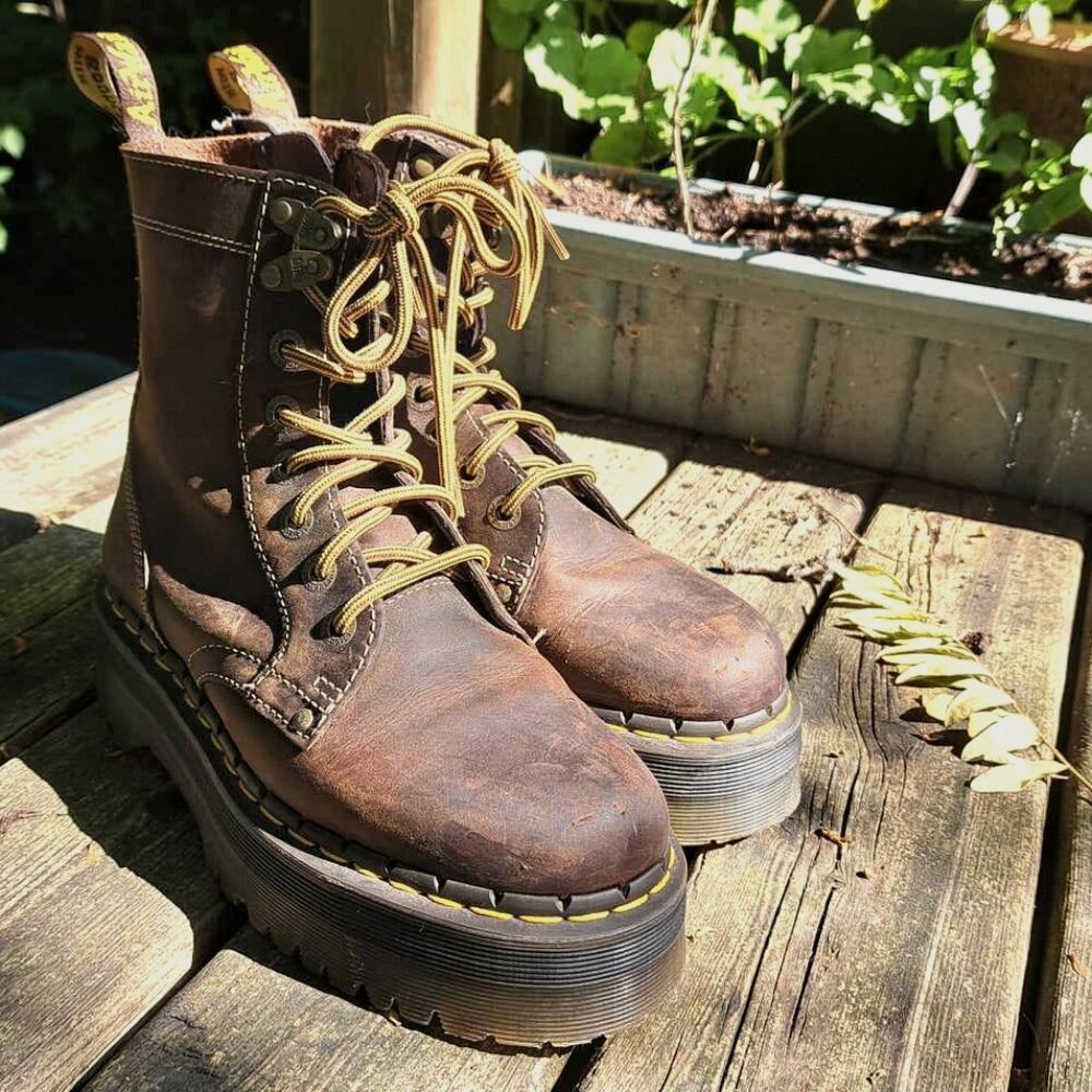 Dr. Martens Jadon Boot Arc Crazy Horse Platforms